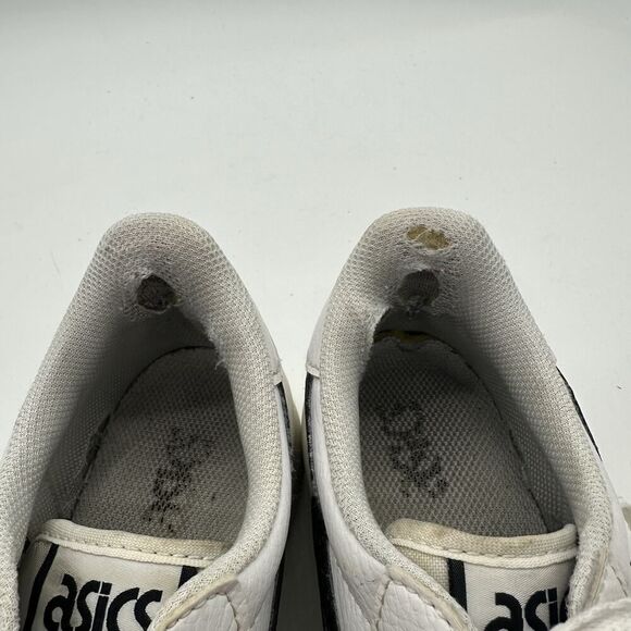 Women Size 7 Asics Japan S Platform Casual White/Black Leather Sneaker 1202A024 - Picture 9 of 10
